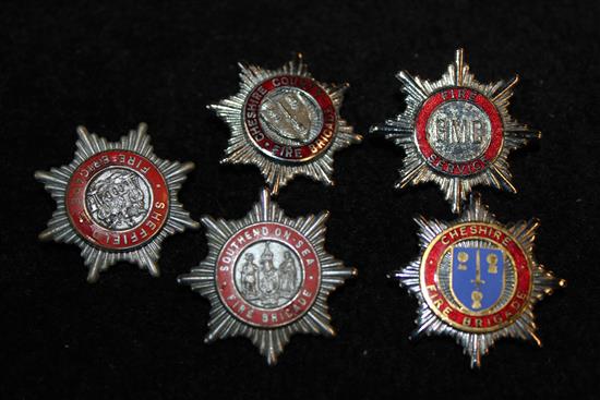 1950/60s Fire brigade badges